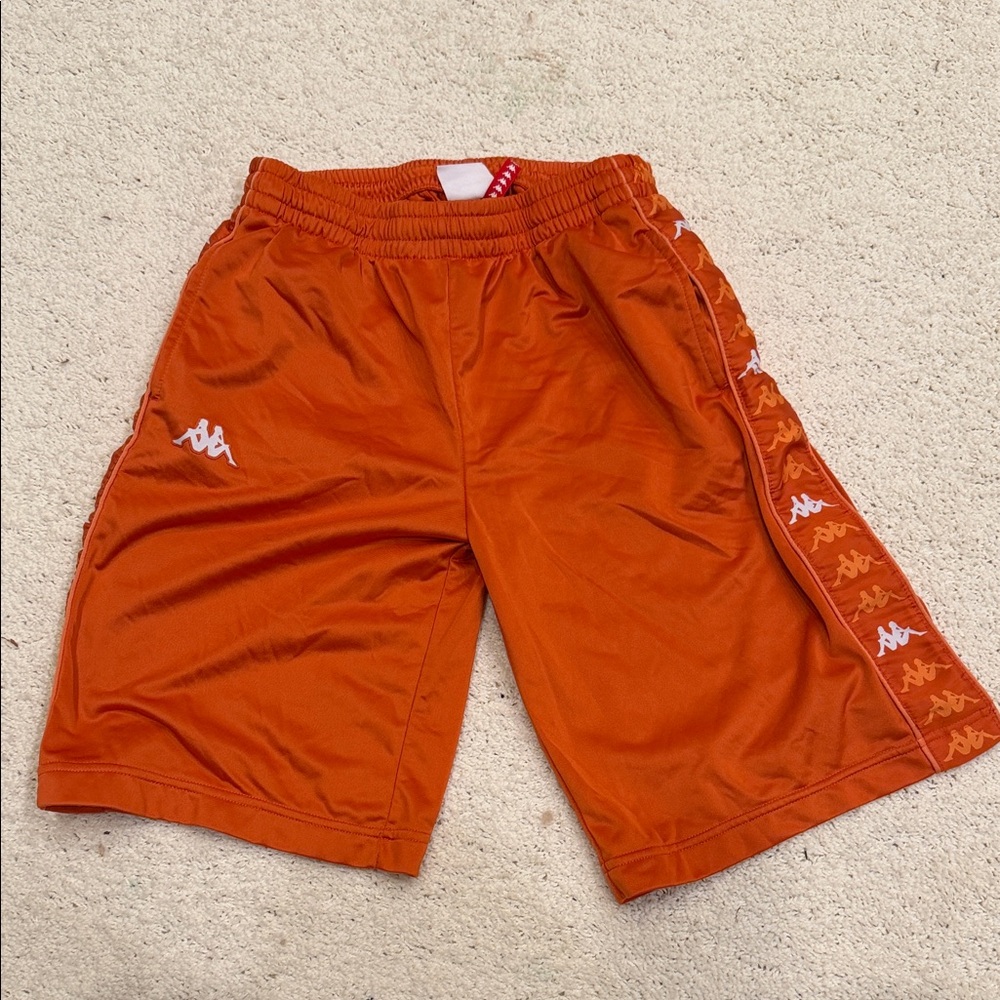 Kappa Men's Vibrant Orange Athletic Shorts